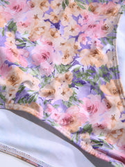 Floral Sea Underwire One Piece Swimsuit