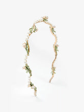 CORSAGES & FAUX PEARL TWINED METALLIC HEADBAND