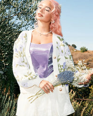 Tea In The Garden Floral Knit Cardigan