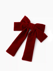 Solid Bowknot Decor Hair Clip