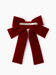 Solid Bowknot Decor Hair Clip