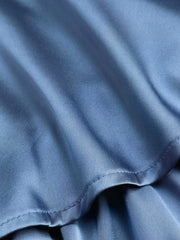 Cowl Neck Satin Layered Romper
