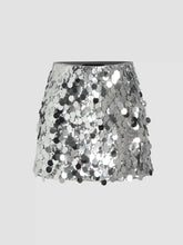 Sequin Mid Waist Mini Skirt
