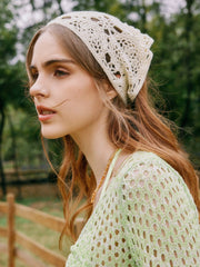 Floral Hollow Out Crochet Hair Band