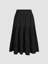 Ruffle Elastic Waist Maxi Skirt Curve & Plus