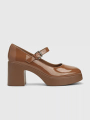 Classic Chunky Heeled Single Band Mary Jane Shoes