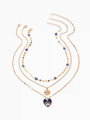 3pcs Eye Charm Decor Necklace