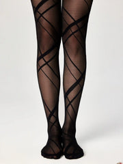 Striped Decor Tights