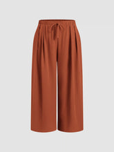 Elastic Waist Wide Leg Trousers Curve & Plus