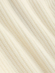 Solid Knit Polo Zipper Cardigan