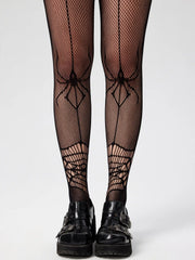 Spiderweb Pattern Fishnet Tights