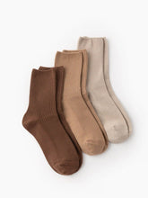 3 Pairs Solid Socks Set