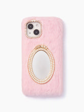 Mirror Decor Furry Phone Case