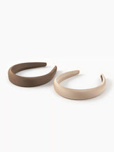 2pcs Multicolor Plain Headbands