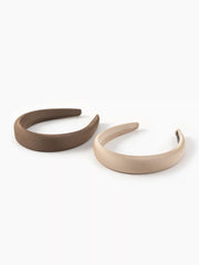2pcs Multicolor Plain Headbands