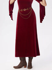 Whimsigoth Star & Moon Layered Waist Chain
