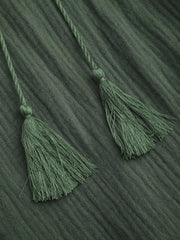 Drawstring Pull-on Wide Leg Pants