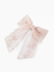 Lace Flower Bowknot Hair Clip
