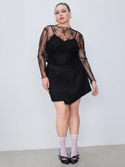 Lace Long Sleeve Top Curve & Plus
