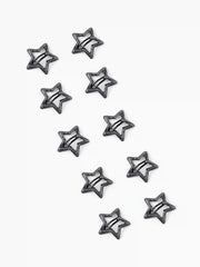 10pcs Glittering Star Shaped Small Hair Clips