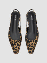 LEOPARD PRINT SLINGBACK FLATS