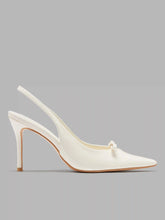 FAUX LEATHER POINTED TOE HEELS