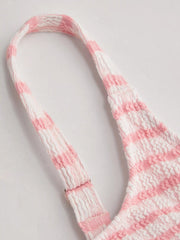 Scoop Neckline Striped Bracelet Cheeky Bikini Set Curve & Plus
