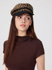 LEOPARD PRINT BERET