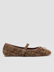 BOWKNOT TWEED MARY JANE FLATS