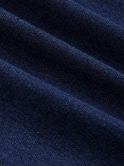 Denim High Waist Pleated Straight Leg Jeans