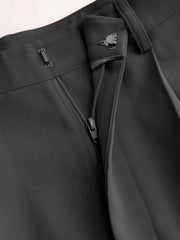 Petite Mid Rise Pleated Straight Leg Pants