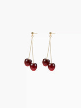 DOUBLE CHERRY DROP EARRINGS