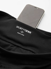 CIDERAIRY™ Mid Rise Contrast Mesh Back Pocket Leggings