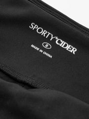 CIDERAIRY™ Mid Rise Contrast Mesh Back Pocket Leggings