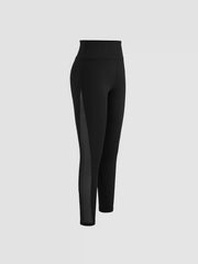 CIDERAIRY™ Mid Rise Contrast Mesh Back Pocket Leggings