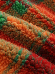 Plaid Teddy Fleece Jacket