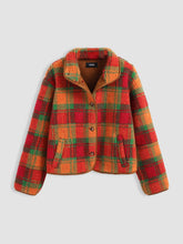 Plaid Teddy Fleece Jacket