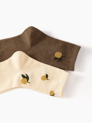 2 PAIRS FRUIT CREW SOCKS