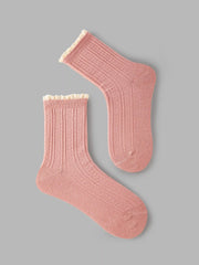 3 PAIRS RUFFLE CREW SOCKS
