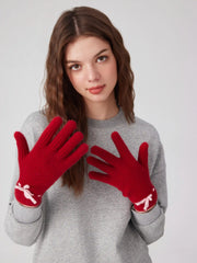 BOWKNOT KNITTED GLOVES