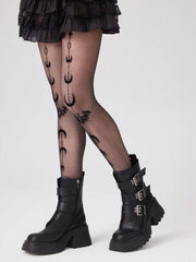 MOON & BAT NYLON TIGHTS
