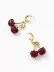 CHERRY DROP EARRINGS