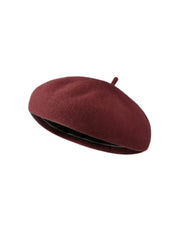 SOLID BERET HAT