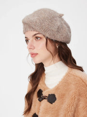 SOLID FUZZY BERET
