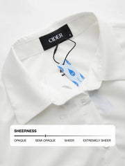 Collar Solid Button Long Sleeve Shirt Bodysuit