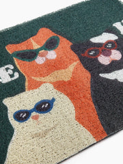 GLASSES PUPPY DOOR MAT