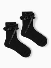 BOW & RUFFLE CREW SOCKS