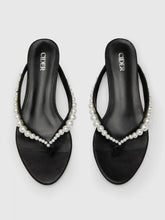 FAUX PEARL FLIP-FLOP SLIPPERS