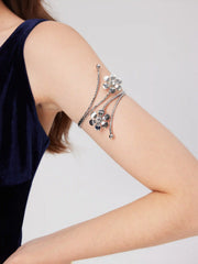FLOWER & ZIRCON ARM CUFF