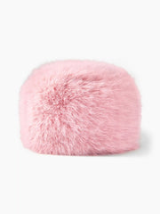 SOLID FLUFFY BUCKET HAT